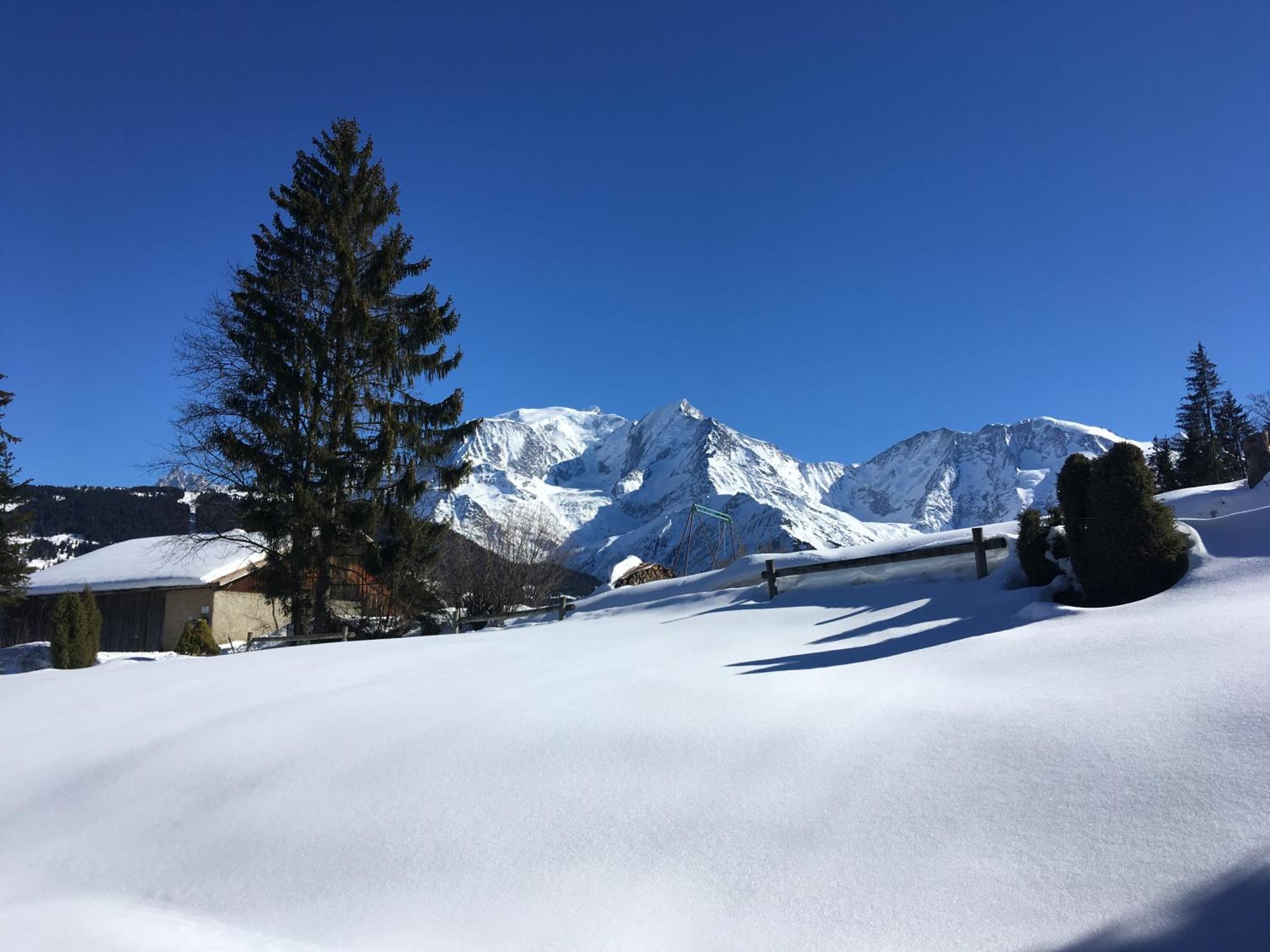 Marie Mont Blanc Vue Mont Blanc Lägenhet Saint-Gervais-les-Bains Exteriör bild